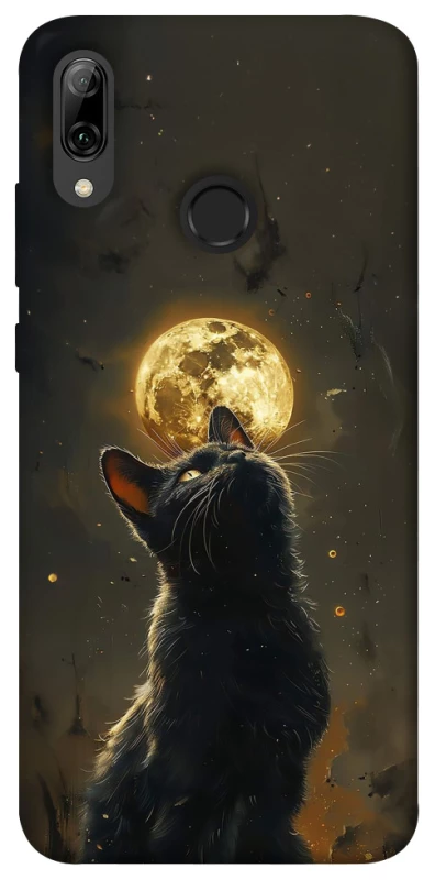 Чехол на Huawei P Smart (2019) Кот под луной v2 фото 1 из 1