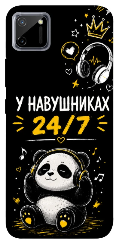 Чехол на Realme C11 У навушниках 24/7 фото 1 из 1