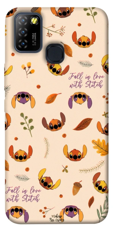 Чохол на Infinix Hot 10 Lite Fall in love with Stitch фото 1 Чохол на Infinix Hot 10 Lite Fall in love with Stitch фото 1 з 1