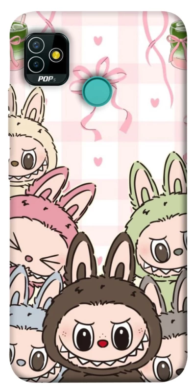 Чохол на TECNO POP 5 All Labubu 2 фото 1 з 1