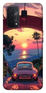 Чехол на Oppo A54 5G / A74 5G Porsche at sunset фото 1 из 1