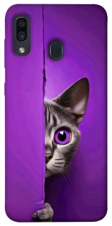 Чехол на Samsung Galaxy A20 / A30 Кот-подглядыватель фото 1 из 1