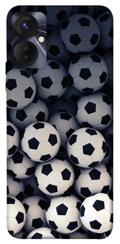 Чохол на TECNO Spark 9 Pro (KH7n) Футбольні м'ячи фото 1 з 1
