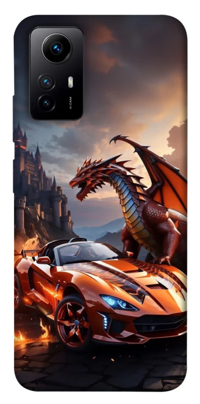 Чохол на Xiaomi Redmi Note 12S Сar and dragon фото 1 з 1