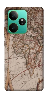 Чехол на Realme GT 7 Карта путешествий фото 1 из 1