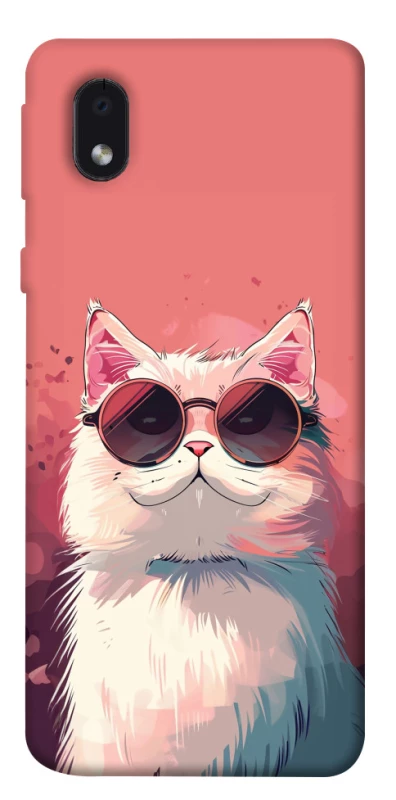 Чехол на Samsung Galaxy M01 Core / A01 Core Сat with glasses фото 1 из 1