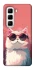 Чохол на Infinix Hot 50 Pro Сat with glasses фото 1 з 1