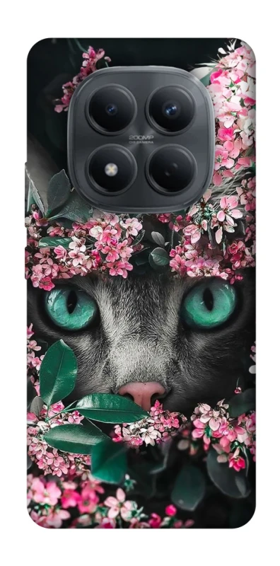 Чохол на Xiaomi Redmi Note 15 Pro 4G Кіт в квітах фото 1 з 1