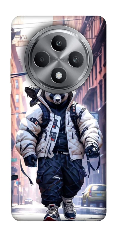 Чехол на Oppo Reno 12 F 4G Панда курьер фото 1 из 1