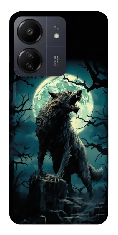 Чохол на Xiaomi Redmi 13C Вовк під місяцем фото 1 з 1
