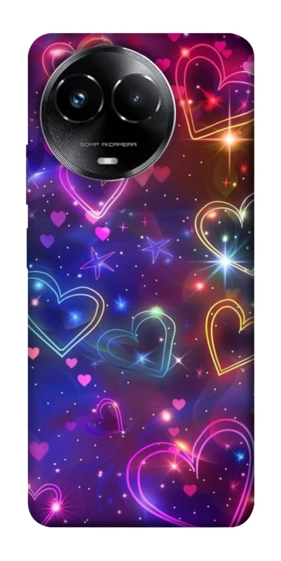 Чехол на Realme C67 4G Drawn hearts фото 1 из 1