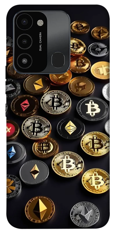 Чохол на TECNO Spark 8C Many coins фото 1 з 1