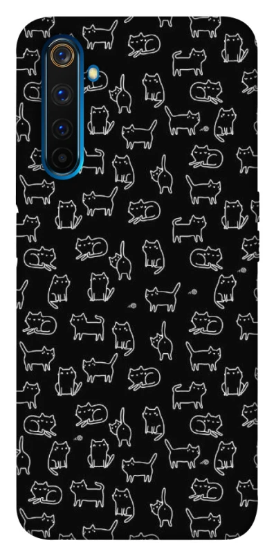 Чохол на Realme 6 Pro Black Cats фото 1 з 1
