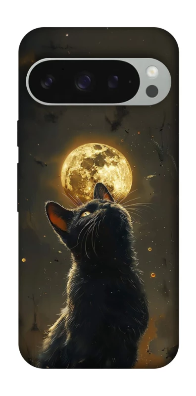 Чохол на Google Pixel 10 Pro XL Кіт під місяцем v2 фото 1 з 1