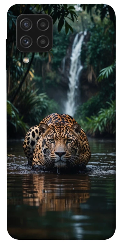 Чохол на Samsung Galaxy A22 4G Leopard in water фото 1 з 1