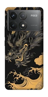 Чохол на Xiaomi Poco F6 Pro gold dragon фото 1 з 1