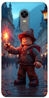 Чохол на Xiaomi Redmi 5 Plus / Redmi Note 5 (Single Camera) Roblox Fire Logo Blue Flames фото 1 з 1