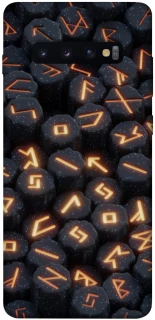 Чехол на Samsung Galaxy S10+ Огненые руны фото 1 из 1