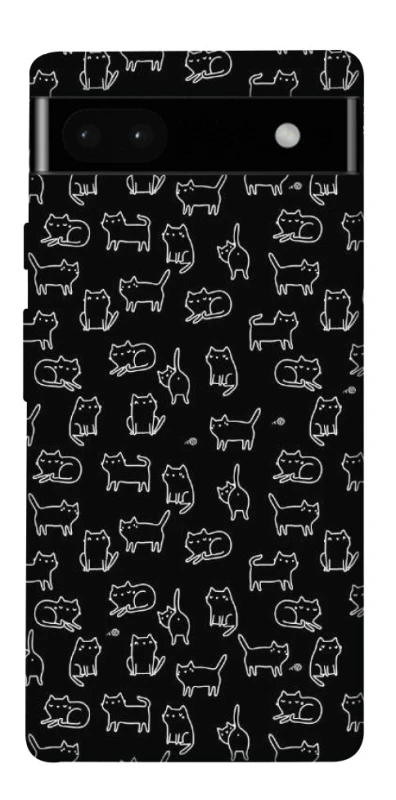 Чохол на Google Pixel 6a Black Cats фото 1 Чохол на Google Pixel 6a Black Cats фото 1 з 1