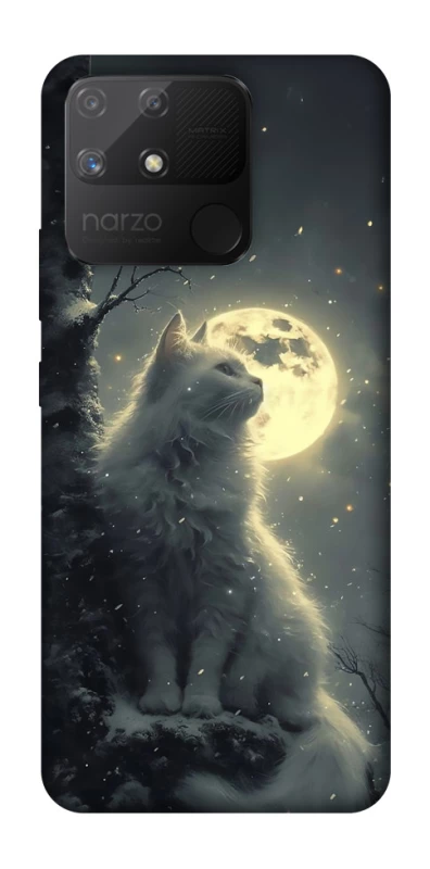 Чохол на Realme Narzo 50A Кіт під місяцем фото 1 з 1
