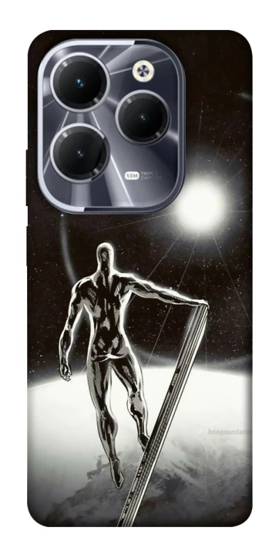 Чехол на Infinix Hot 40 Серебряный сёрфер фото 1 из 1