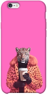 Чехол на Apple iPhone 6/6s plus (5.5") Леопард с кофе фото 1 из 1