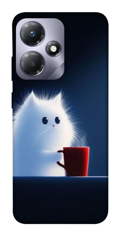 Чохол на Infinix Hot 30i Чохол кіт з кавою фото 1 з 1