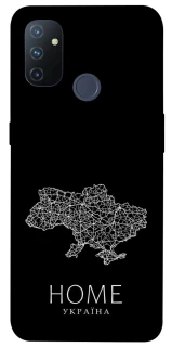 Чохол на OnePlus Nord N100 Ukraine black map фото 1 з 1