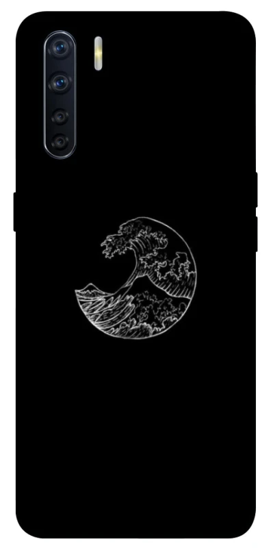Чохол на Oppo A91 Black tsunami фото 1 з 1