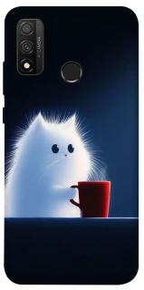 Чохол на Huawei P Smart (2020) Чохол кіт з кавою фото 1 з 1