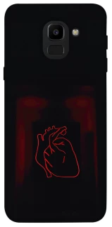 Чехол на Samsung J600F Galaxy J6 (2018) Красное сердце фото 1 из 1