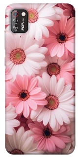Чехол на TECNO POP 4 Pro Розовые цветы v2 фото 1 из 1