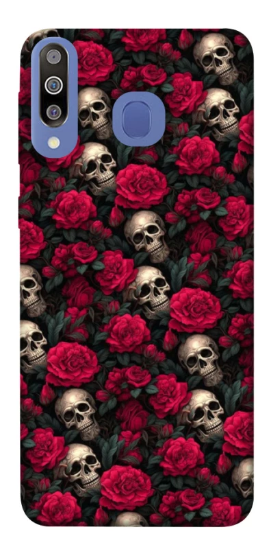 Чохол на Samsung Galaxy M30 Черепа та рози фото 1 з 1