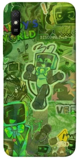 Чохол на Xiaomi Redmi 9A Dandysworld tv green theme фото 1 з 1