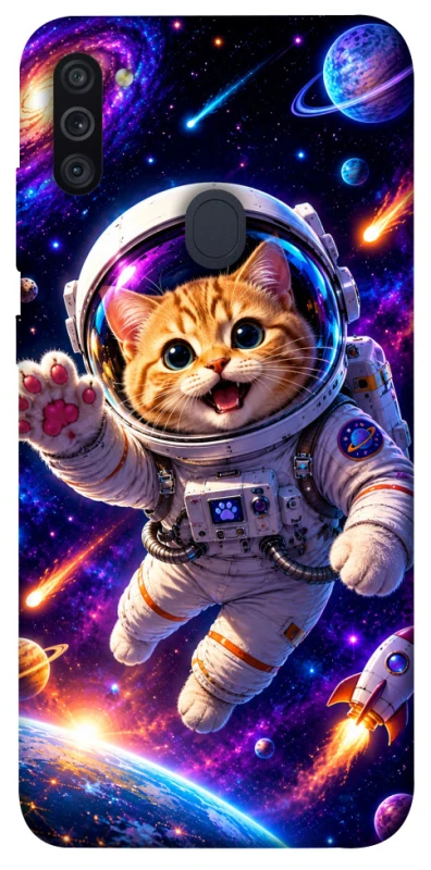 Чохол на Samsung Galaxy M11 Space Cat фото 1 з 1