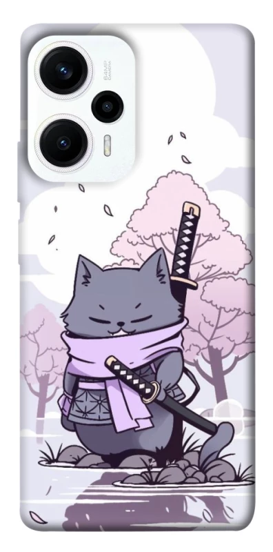 Чехол на Xiaomi Poco F5 / Note 12 Turbo Samurai cat фото 1 из 1