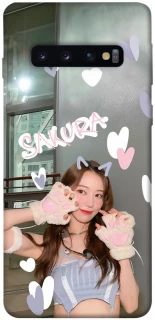 Чохол на Samsung Galaxy S10 Sakura - LE SSERAFIM фото 1 з 1