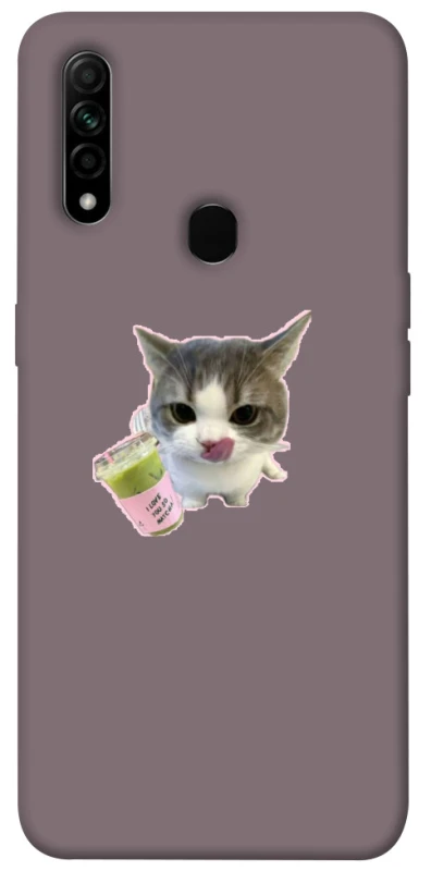 Чехол на Oppo A31 cat matcha фото 1 из 1