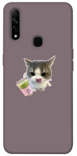 Чохол на Oppo A31 cat matcha фото 1 з 1