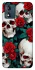 Чохол на Motorola Moto E13 skull and rose фото 1 з 1