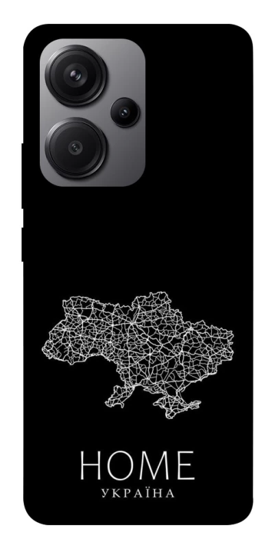 Чохол на Xiaomi Redmi Note 13 Pro+ Ukraine black map фото 1 з 1