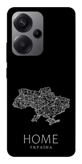 Чохол на Xiaomi Redmi Note 13 Pro+ Ukraine black map фото 1 з 1