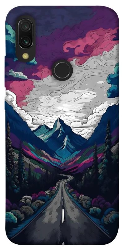 Чехол на Xiaomi Redmi 7 Нарисованные горы фото 1 из 1
