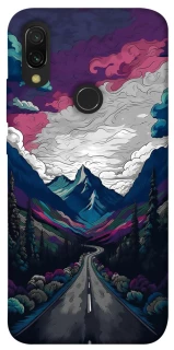 Чехол на Xiaomi Redmi 7 Нарисованные горы фото 1 из 1
