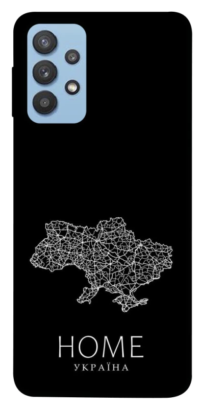 Чохол на Samsung Galaxy M32 Ukraine black map фото 1 з 1