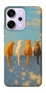 Чехол на Oppo Reno 14 Pro cats on wall фото 1 Чехол на Oppo Reno 14 Pro cats on wall фото 1 из 1