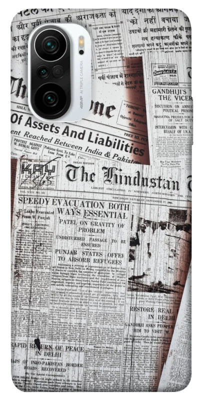 Чехол на Xiaomi Redmi K40 / K40 Pro / K40 Pro+ / Poco F3 Газеты фото 1 из 1