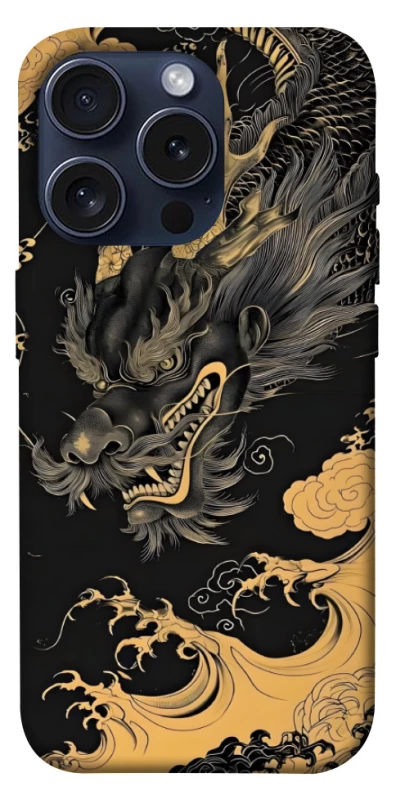 Чохол на Apple iPhone 15 Pro (6.1") gold dragon фото 1 з 1