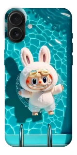 Чохол на Apple iPhone 16 Plus Labubu in the pool ver.2 фото 1 з 1