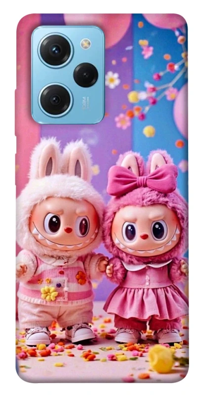 Чохол на Xiaomi Poco X5 Pro 5G Labubu twins ver.2 фото 1 з 1
